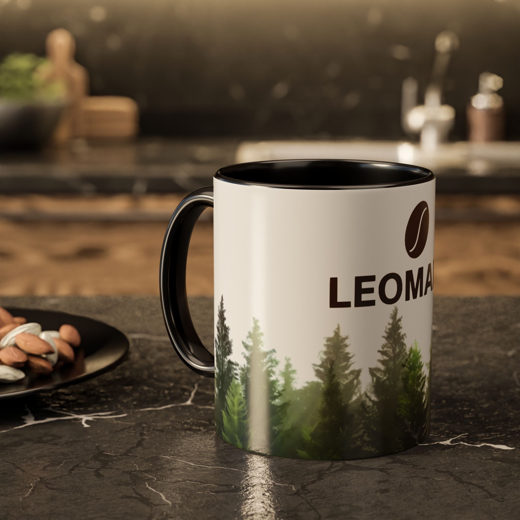 Forest Coffee Logo Mug – Leomant Branded 11oz/15oz Ceramic Mug
