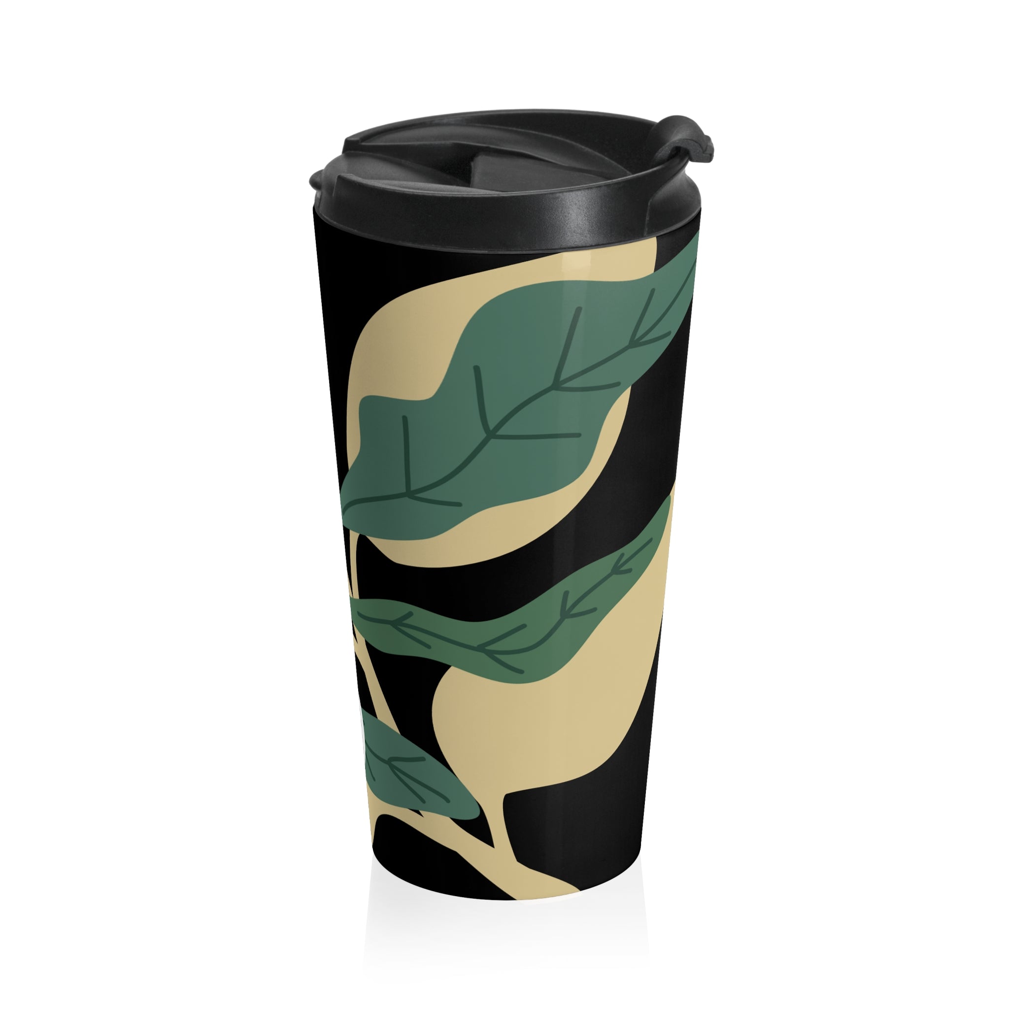 Travel Mug — Modern Botanical LEÓN Stainless Steel Tumbler
