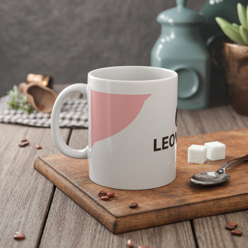 LEOMANT Ceramic Coffee Mug – Cute Pet Logo 11oz