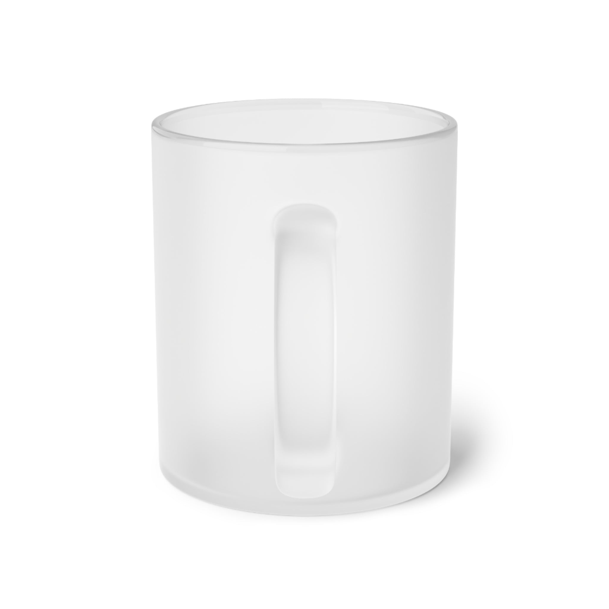Frosted Glass Coffee Mug — LEOMANT Logo Drinkware