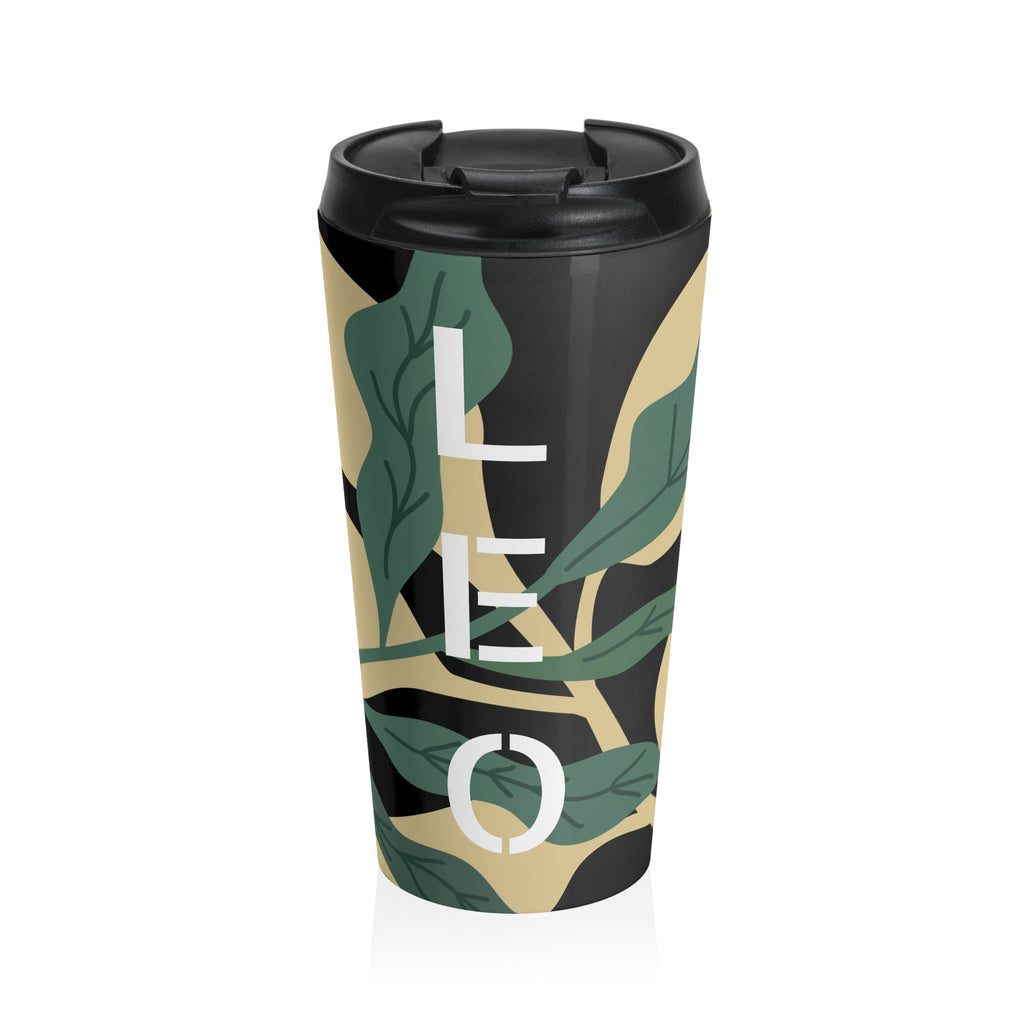 Travel Mug — Modern Botanical LEÓN Stainless Steel Tumbler
