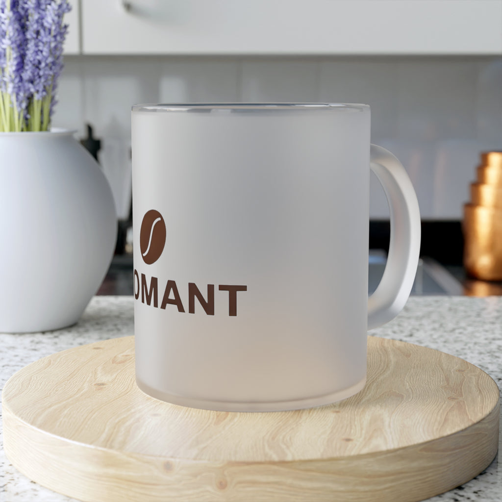 Frosted Glass Coffee Mug — LEOMANT Logo Drinkware