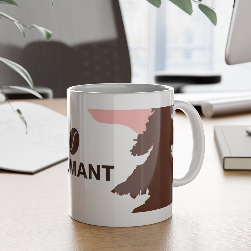 LEOMANT Ceramic Coffee Mug – Cute Pet Logo 11oz